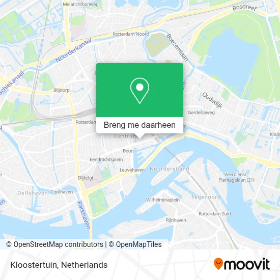 Kloostertuin kaart