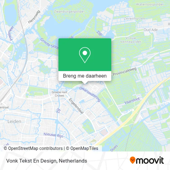 Vonk Tekst En Design kaart