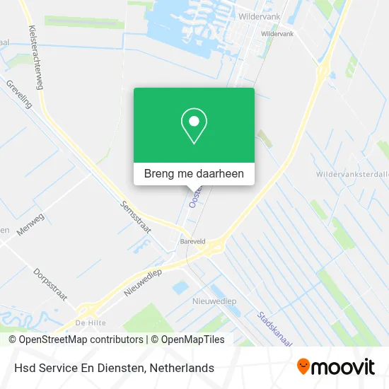 Hsd Service En Diensten kaart