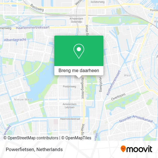 Powerfietsen kaart