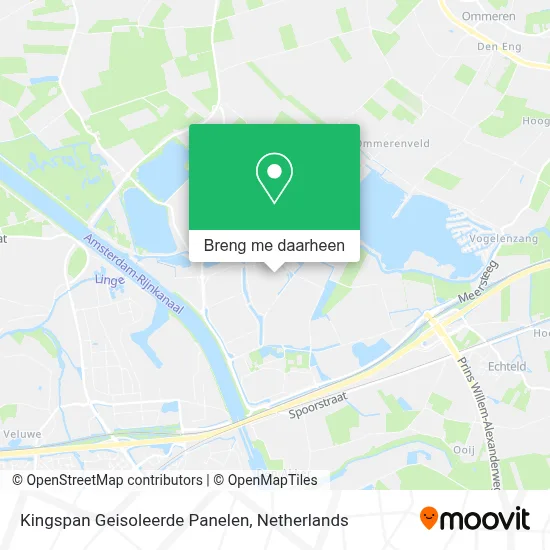 Kingspan Geisoleerde Panelen kaart