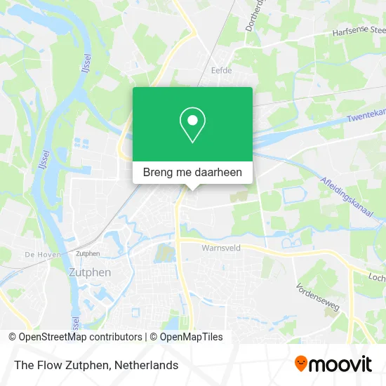 The Flow Zutphen kaart