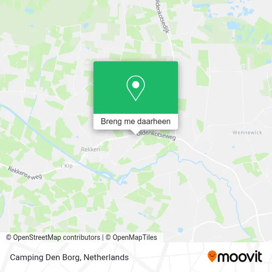 Camping Den Borg kaart