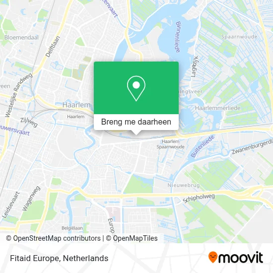 Fitaid Europe kaart