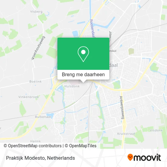 Praktijk Modesto kaart