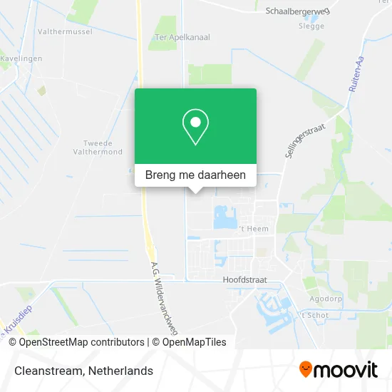 Cleanstream kaart