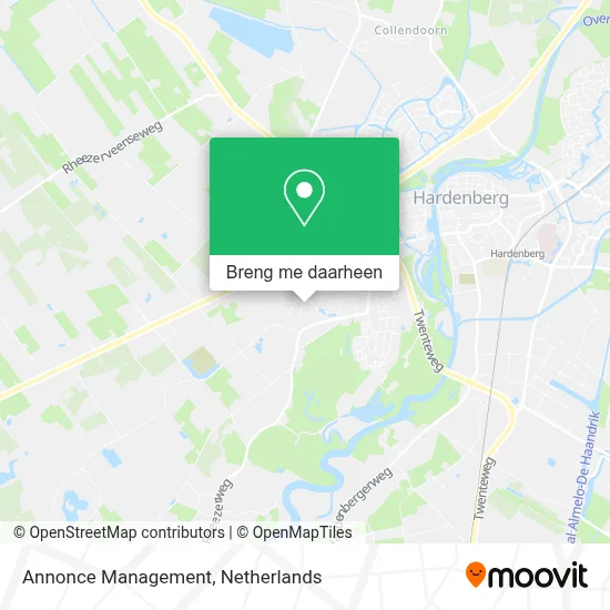 Annonce Management kaart
