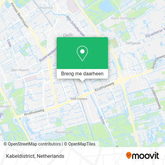 Kabeldistrict kaart