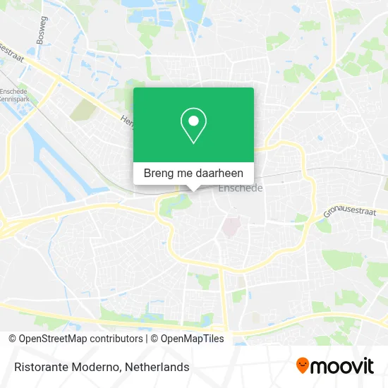 Ristorante Moderno kaart