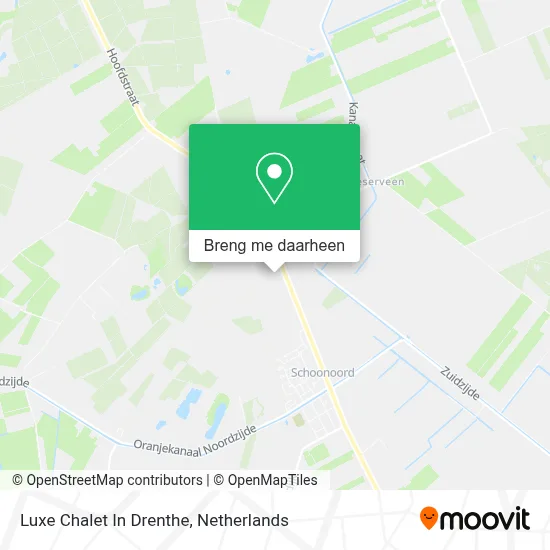 Luxe Chalet In Drenthe kaart