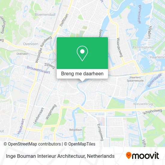 Inge Bouman Interieur Architectuur kaart