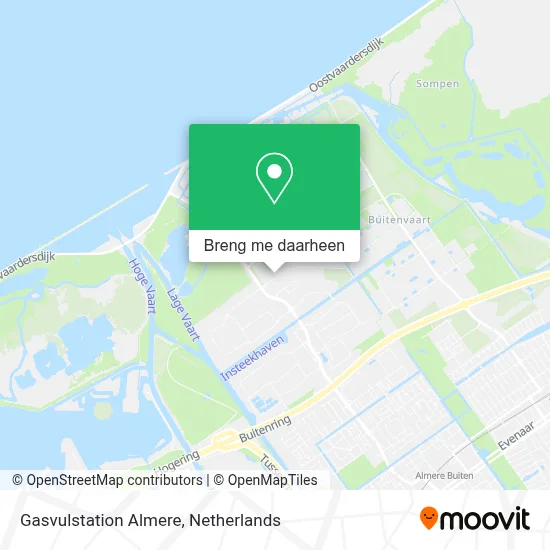Gasvulstation Almere kaart