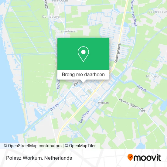 Poiesz Workum kaart