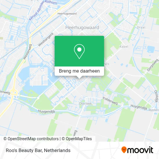 Roo's Beauty Bar kaart