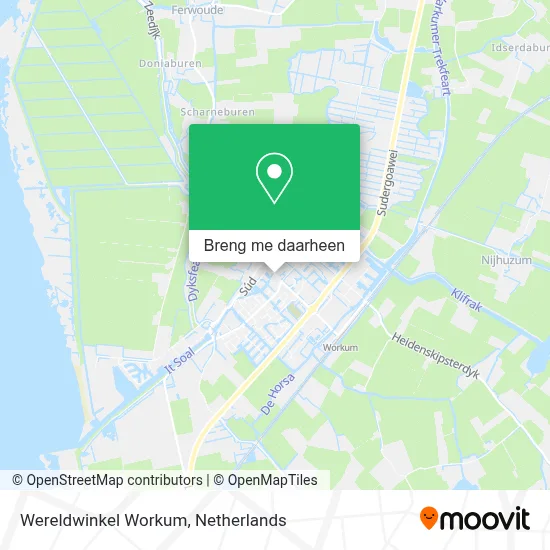 Wereldwinkel Workum kaart