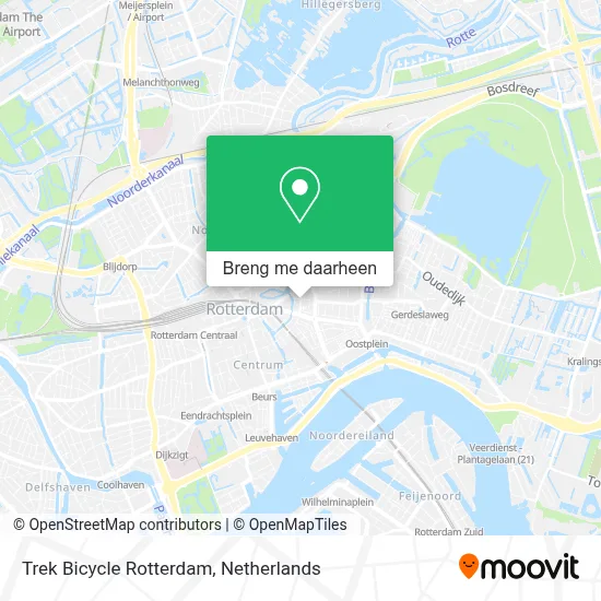 Trek Bicycle Rotterdam kaart