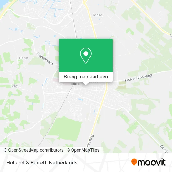 Holland & Barrett kaart
