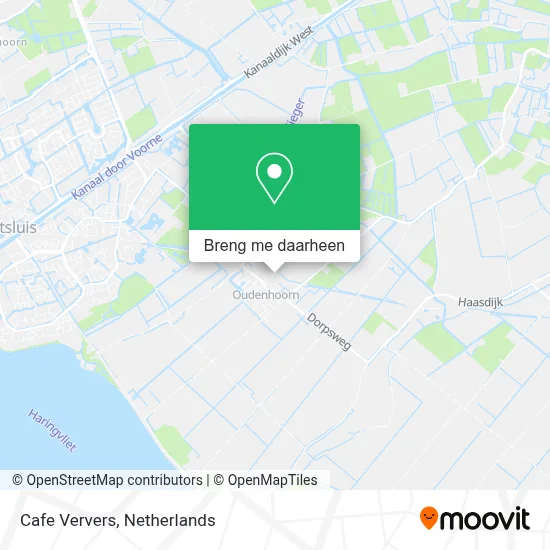 Cafe Ververs kaart