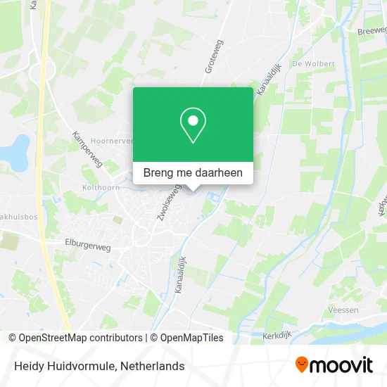 Heidy Huidvormule kaart
