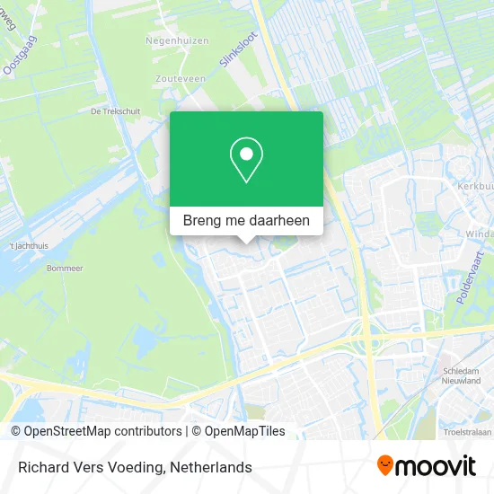 Richard Vers Voeding kaart