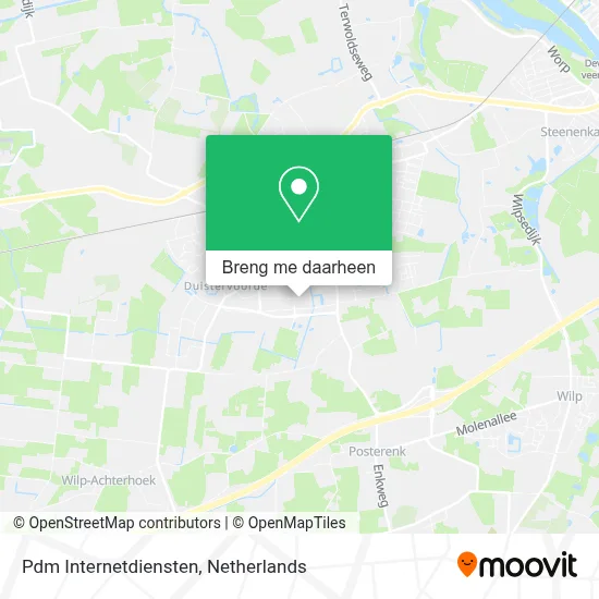 Pdm Internetdiensten kaart