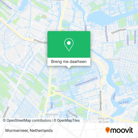 Wormerveer kaart