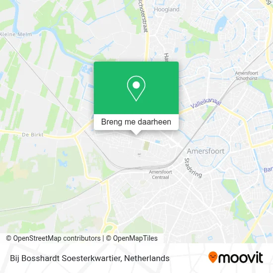 Bij Bosshardt Soesterkwartier kaart