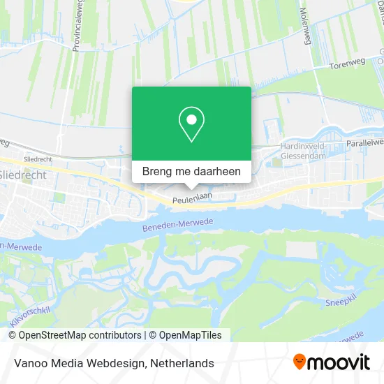 Vanoo Media Webdesign kaart
