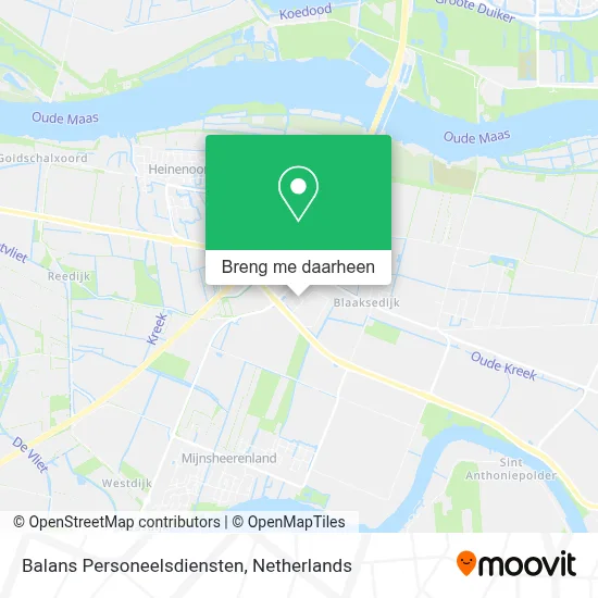 Balans Personeelsdiensten kaart