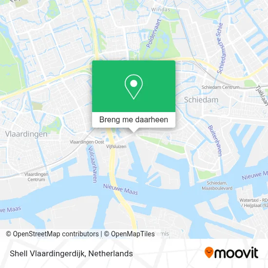 Shell Vlaardingerdijk kaart