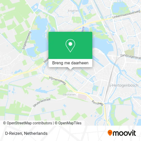D-Reizen kaart