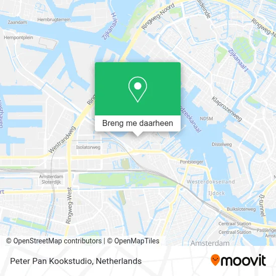Peter Pan Kookstudio kaart