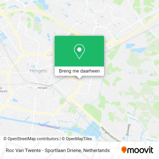Roc Van Twente - Sportlaan Driene kaart