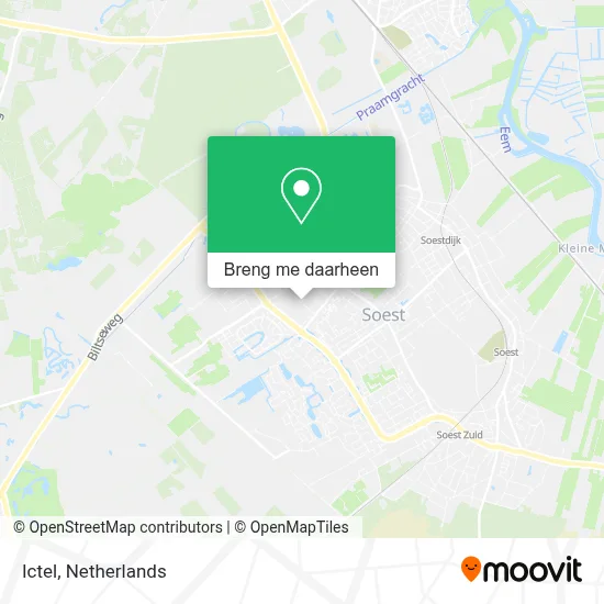 Ictel kaart