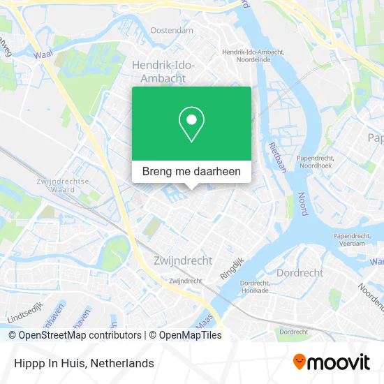 Hippp In Huis kaart