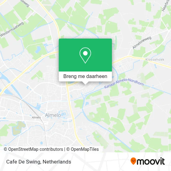 Cafe De Swing kaart