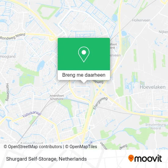 Shurgard Self-Storage kaart