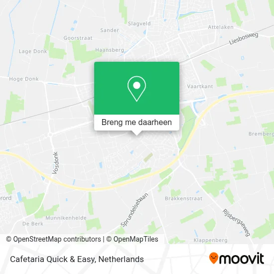 Cafetaria Quick & Easy kaart