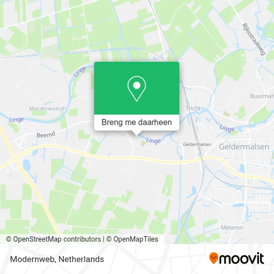 Modernweb kaart