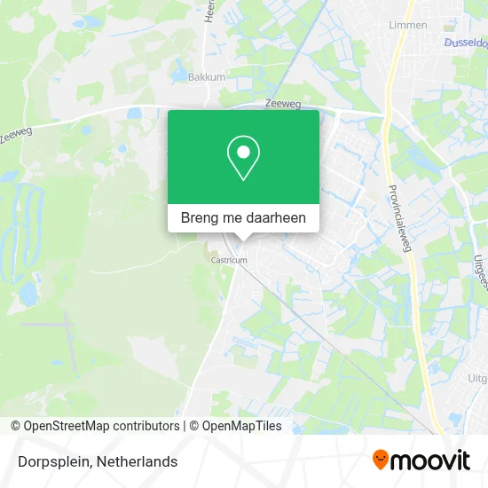 Dorpsplein kaart