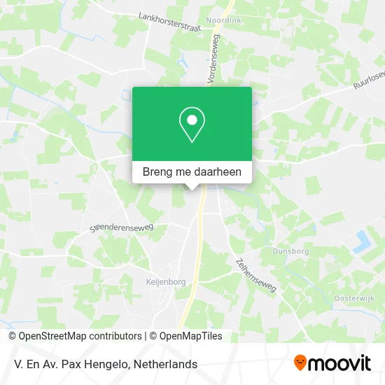 V. En Av. Pax Hengelo kaart
