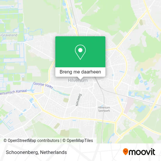 Schoonenberg kaart