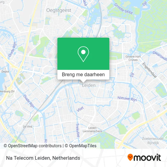 Na Telecom Leiden kaart