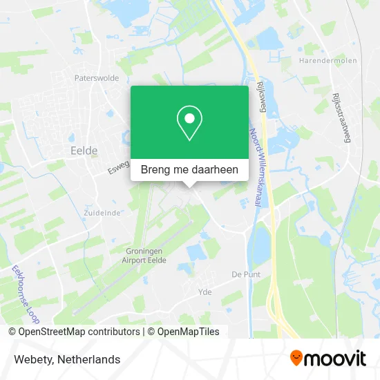 Webety kaart