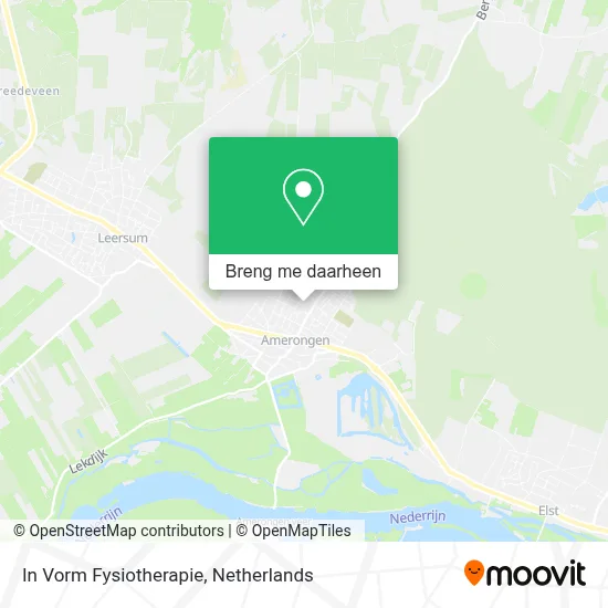 In Vorm Fysiotherapie kaart