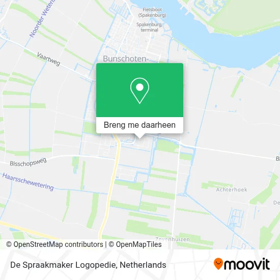 De Spraakmaker Logopedie kaart