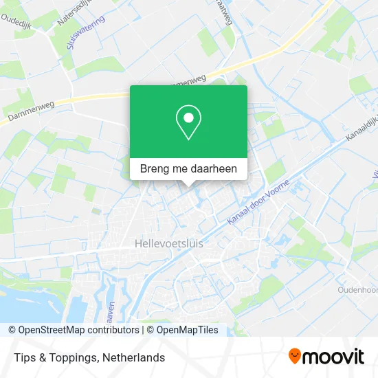 Tips & Toppings kaart
