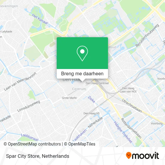 Spar City Store kaart