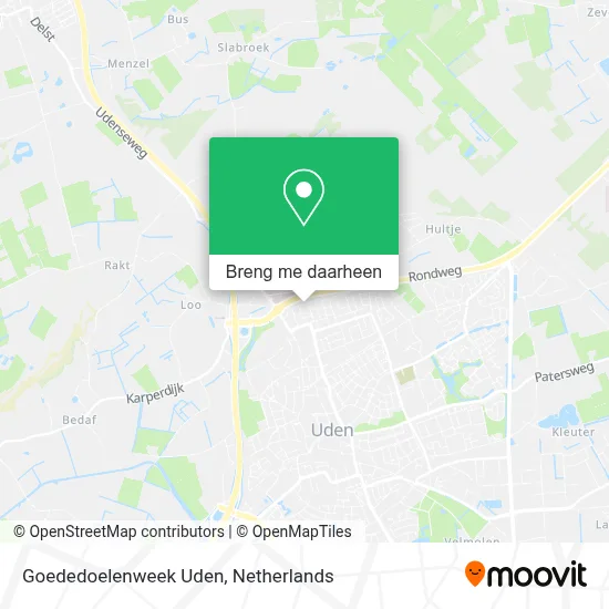 Goededoelenweek Uden kaart