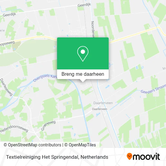 Textielreiniging Het Springendal kaart